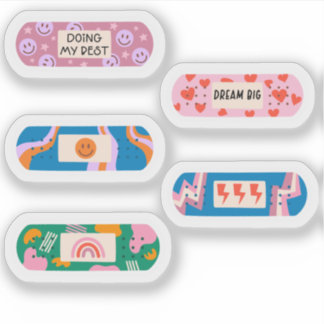 Groovy Motivational Band-Aid – Retro Healing Vibes