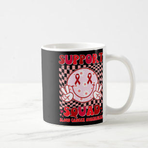 Groovy Motivational Support Squad Blood Cancer Awa Coffee Mug