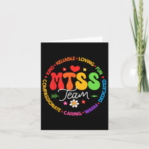 Groovy Mtss Team Coach School Counselor School Psy Card