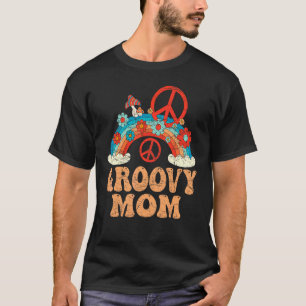 Groovy Mum 70s Aesthetic Nostalgia 1970's Retro Mo T-Shirt