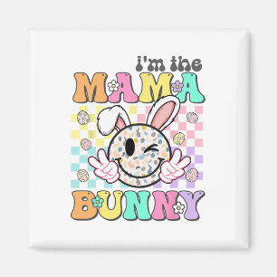Groovy Mum Easter I'm The Mama Bunny Matching Fami Magnet