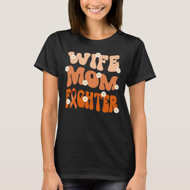 groovy mum wife fighter adhd awareness   T-Shirt (Front)