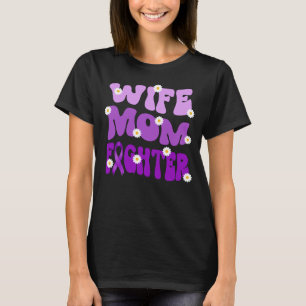 groovy mum wife fighter fibromyalgia FM awareness  T-Shirt