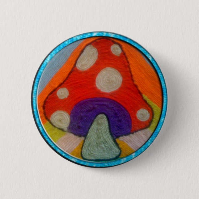 Groovy Mushroom Button (Front)
