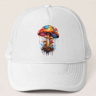 Groovy Mushroom Vibes Trucker Hat