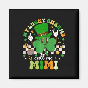 Groovy My Lucky Charms Call Me Mimi St Patricks Da Magnet
