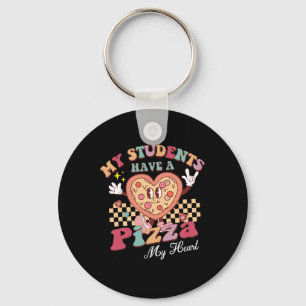 Groovy My Students Have Pizza Of My Heart Teacher Key Ring