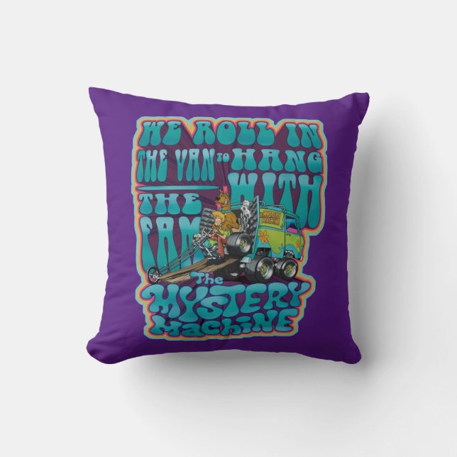Groovy Mystery Machine Fam Graphic Cushion (Front)