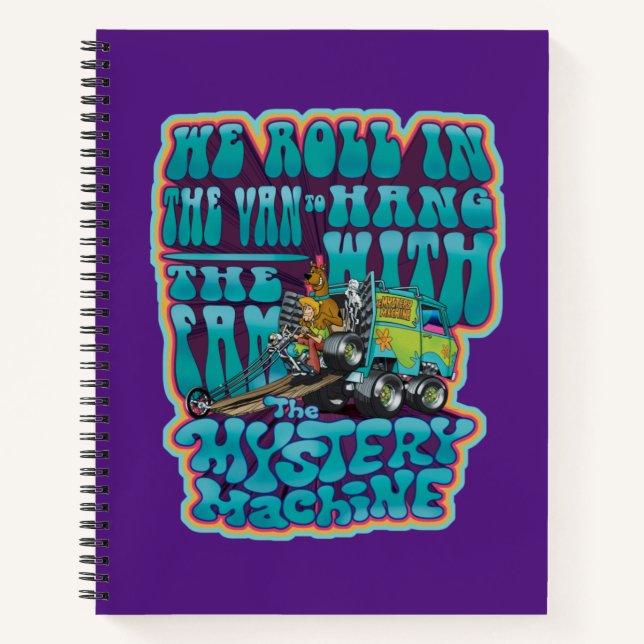 Groovy Mystery Machine Fam Graphic Notebook (Front)