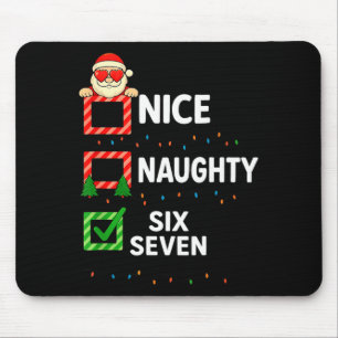 Groovy Naughty Six Seven 67 Christmas Family Xmas  Mouse Pad