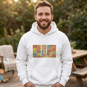 Groovy New Baby on the Way Retro Sunshine Hoodie