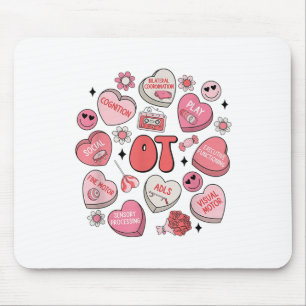 Groovy Occupational Therapy Valentine Ot Conversat Mouse Pad