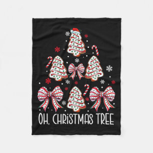 Groovy Oh Christmas Tree Cakes Debbie Becky Jen Ca Fleece Blanket