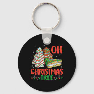 Groovy Oh Christmas Tree Cakes Debbie Becky Jen Ca Key Ring
