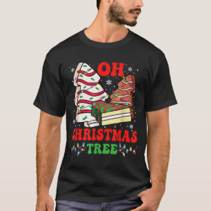 Groovy Oh Christmas Tree Cakes Debbie Becky Jen Ca T-Shirt