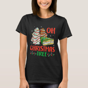 Groovy Oh Christmas Tree Cakes Debbie Becky Jen Ca T-Shirt