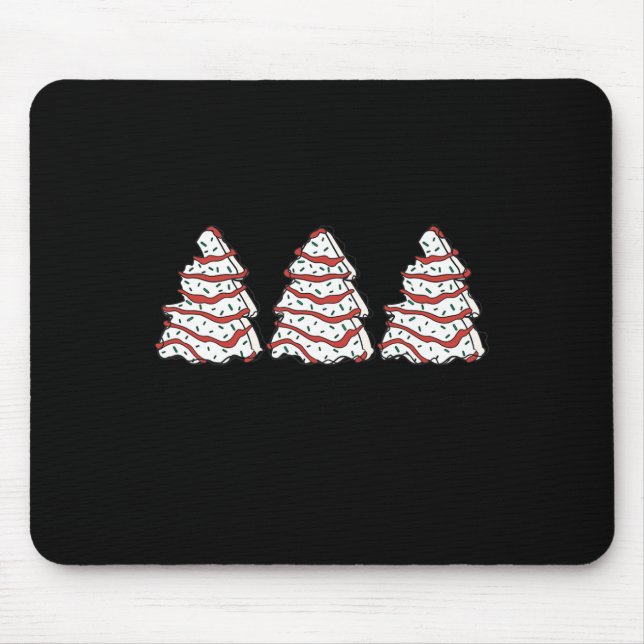 Groovy Oh Christmas Tree Xmas Lights Fun Tree Cake Mouse Pad (Front)