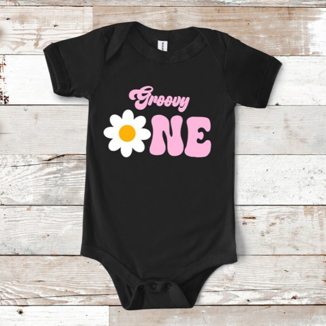 Groovy ONE Daisy 1st First Birthday Baby Bodysuit (Creator Uploaded)