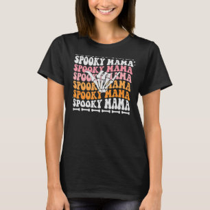 Groovy One Spooky Mama Women Witch Mum Halloween T-Shirt