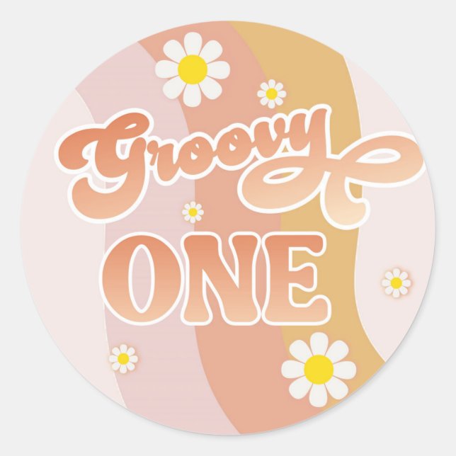 Groovy One Sticker  (Front)