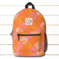 Groovy Orange Pink Tropical Corporate Logo
