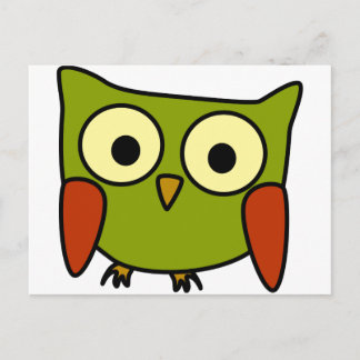 Groovy Owl Postcard