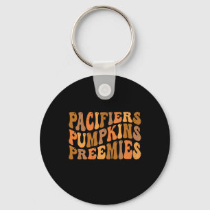 Groovy Pacifiers Pumpkins Preemies Nicu Nurse Than Key Ring