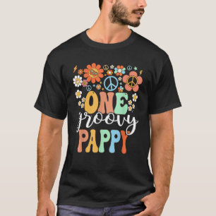 Groovy Pappy Retro Dad Birthday Matching Family Pa T-Shirt