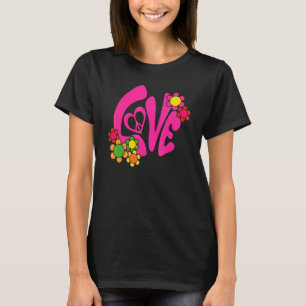 Groovy Peace Sign Love 60s 70s Retro Hippie Costum T-Shirt