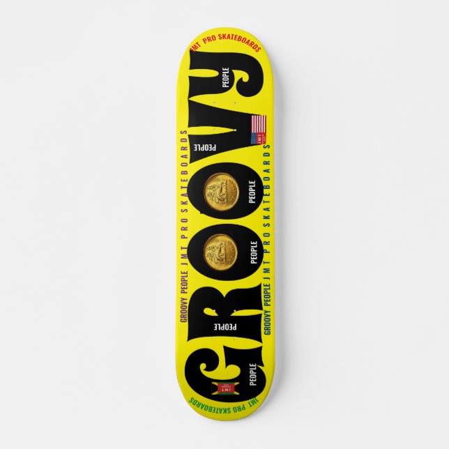 GROOVY  PEOPLE   JMT Skateboard (Front)