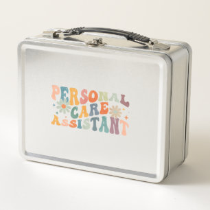 Groovy Personal Care Assistant PCA Nurse Metal Lunch Box