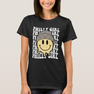 Groovy Philadelphia Girl Smile Philly Pa Pennsylva T-Shirt