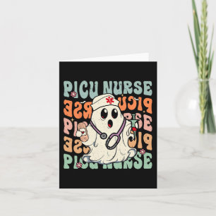 Groovy PICU Nurse Halloween Costume Peds Nurse Card