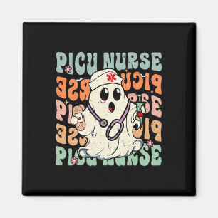 Groovy PICU Nurse Halloween Costume Peds Nurse Magnet
