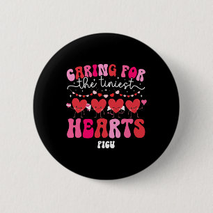 Groovy Picu Valentine Picu Nurse Valentines Day Pi 6 Cm Round Badge