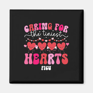 Groovy Picu Valentine Picu Nurse Valentines Day Pi Magnet