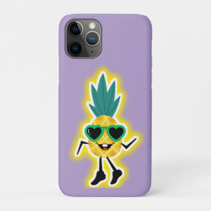 Groovy Pineapple Vibes – Cool Fruit Cartoon  iPhone 11 Pro Case