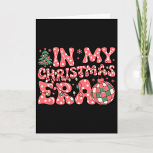 Groovy Pink In My Christmas Era Merry And Bright W Card