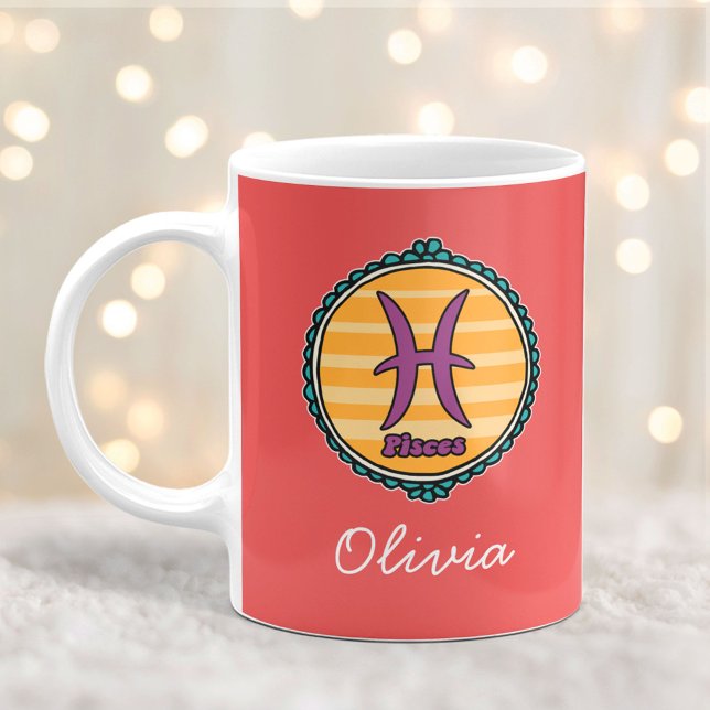 Groovy Pisces Custom Coffee Mug (Creator Uploaded)