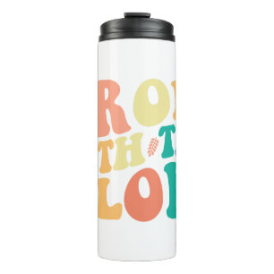 Groovy Plant Lover "Grow With The Flow" Graphic Thermal Tumbler