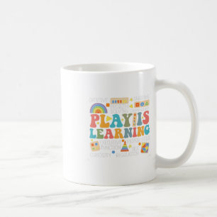 Groovy Play Is Learning Kindergarten Teacher Appre Coffee Mug