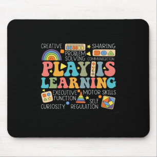 Groovy Play Is Learning Kindergarten Teacher Appre Mouse Pad