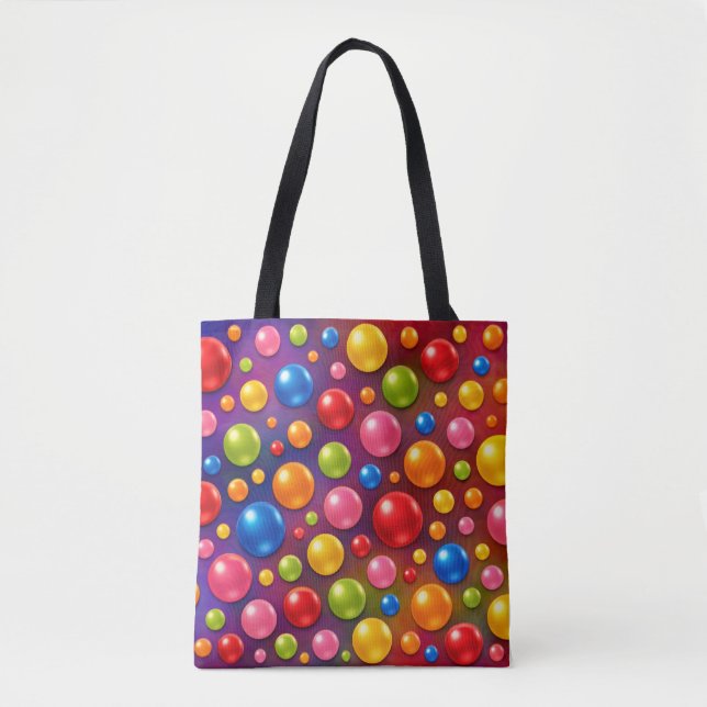groovy polka dots  tote bag (Front)