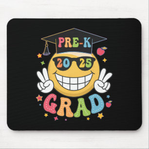 Groovy Pre-k Graduate Happy Graduation Cl Of 2025  Mouse Pad
