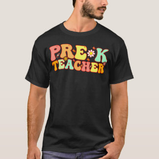 Groovy Pre-K Teacher Teacher Back To School        T-Shirt