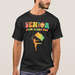 Groovy Proud Mum of a Colour Guard Senior 2023 T-Shirt