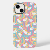 Groovy Psychedelic Daisy Flower Personalised Name