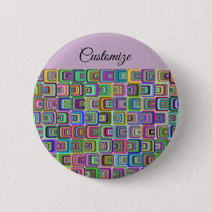 Groovy psychedelic hippie-style Thunder_Cove 6 Cm Round Badge