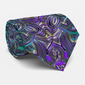 Groovy Psychedelic Purple Mandala Tie