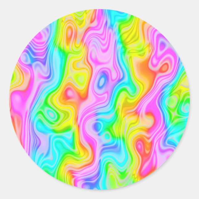 Groovy Psychedelic Stickers (Front)